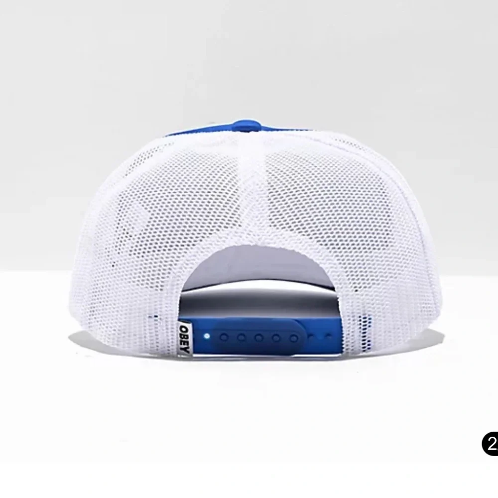 NWOT Obey Okay Blue Trucker Hat